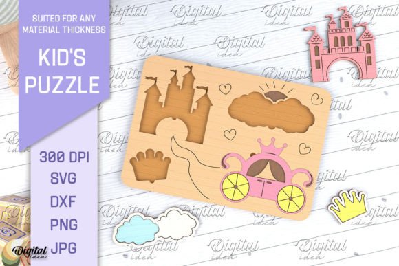Download Kids Puzzles Laser Cut. Educational SVG - Educational Collection