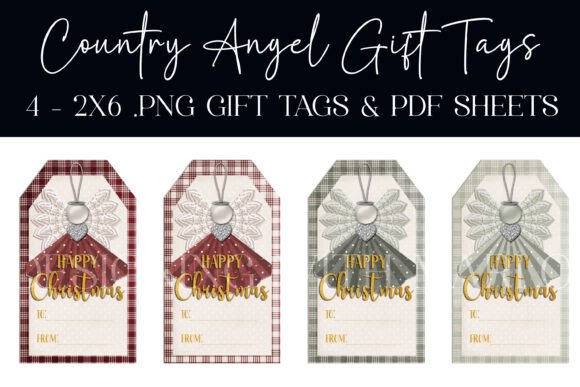 Download Country Angel Happy Christmas Gift Tags - Happy christmas Collection