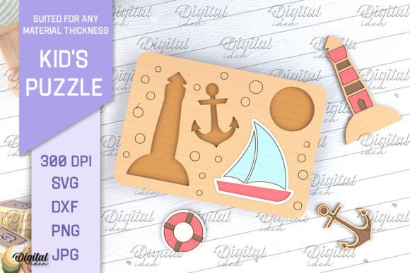 Download Kids Puzzles Laser Cut. Educational SVG - Educational Collection