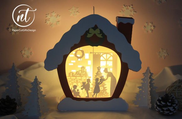Download Happy Christmas House Paper Lanterns - Happy christmas Collection