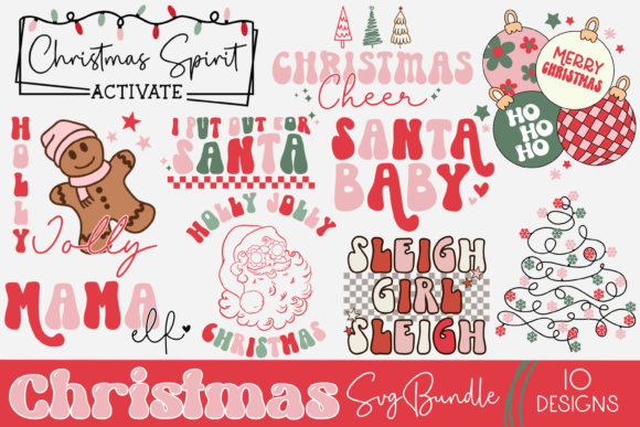 Download Retro Christmas Svg Bundle - Premium Resources