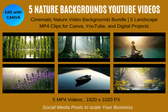 Download 5 Nature YouTube Background Videos Pack - Premium Resources