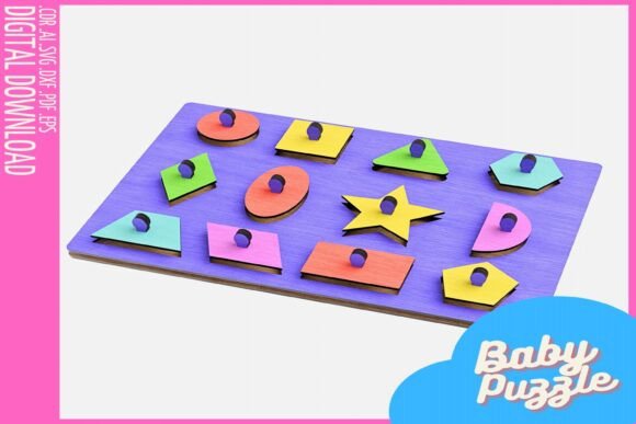 Download Educational Montessori Puzzles Figures - Educational Collection