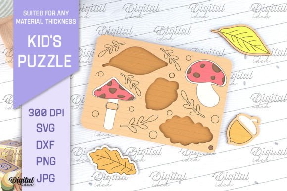 Download Kids Puzzles Laser Cut. Educational SVG - Educational Collection